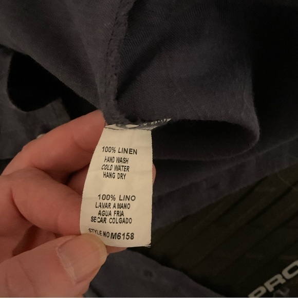 Monoreno Lagenlook Boho 100% Linen Shirt Dress Medium - Picture 7 of 15